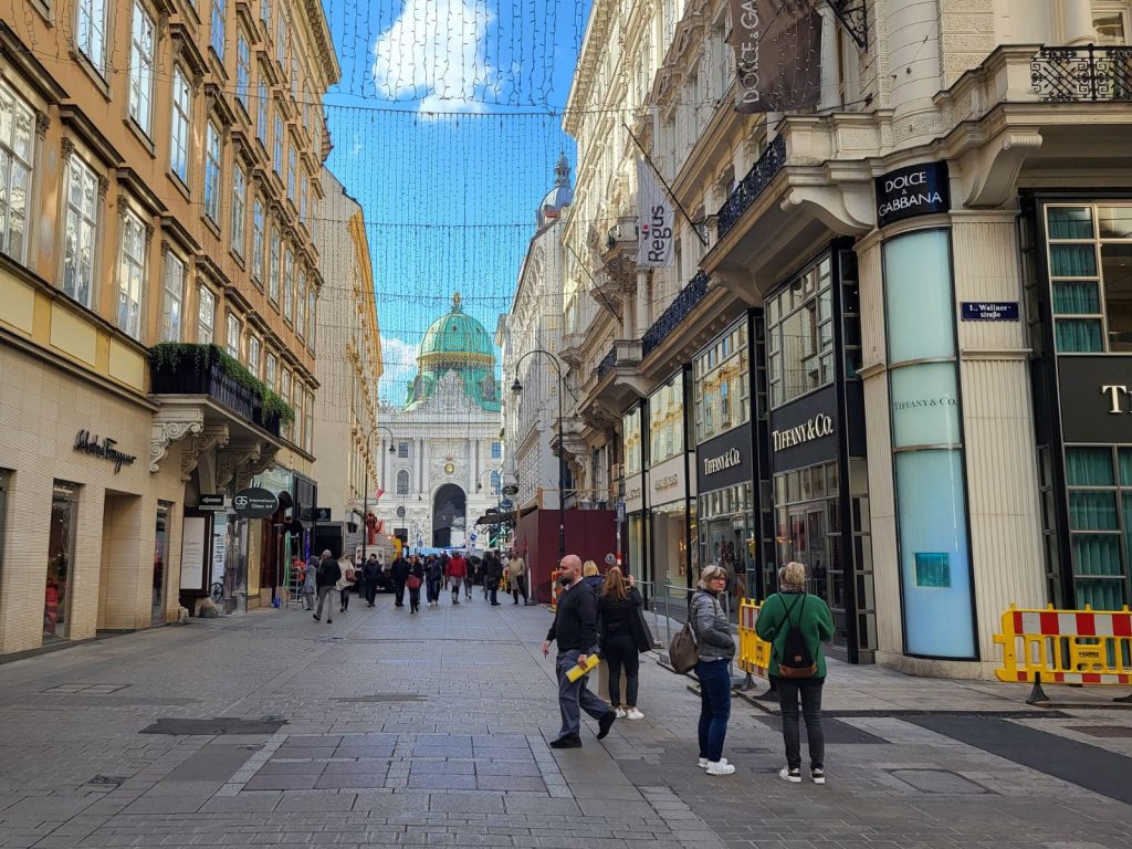 Centro di Vienna a gennaio