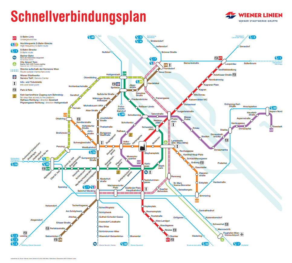 Mappa metropolitana di Vienna